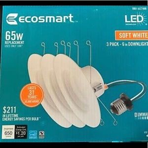 3 pack -6 in downlight LED